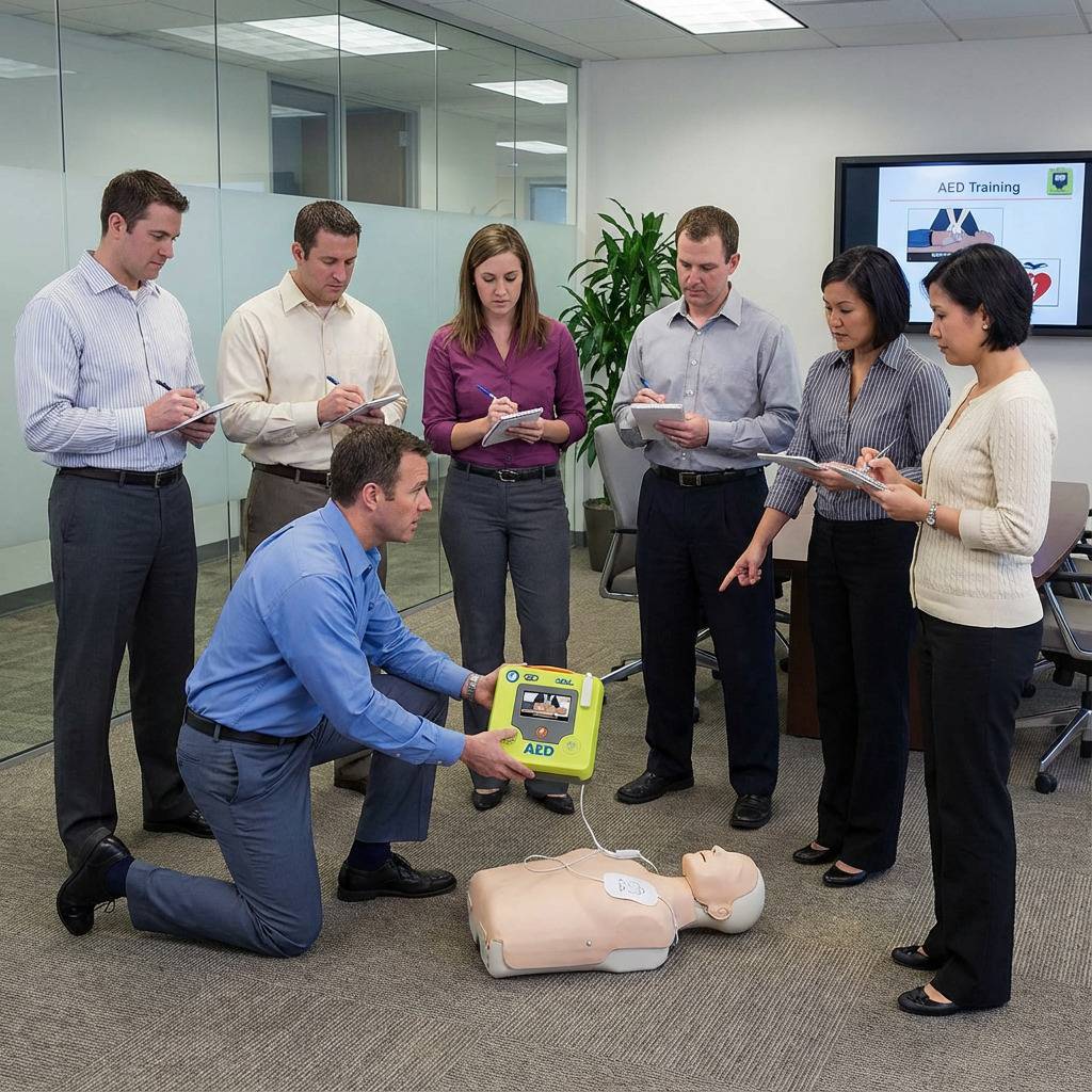 Formation à l'utilisation d'un défibrillateur pour les entreprises